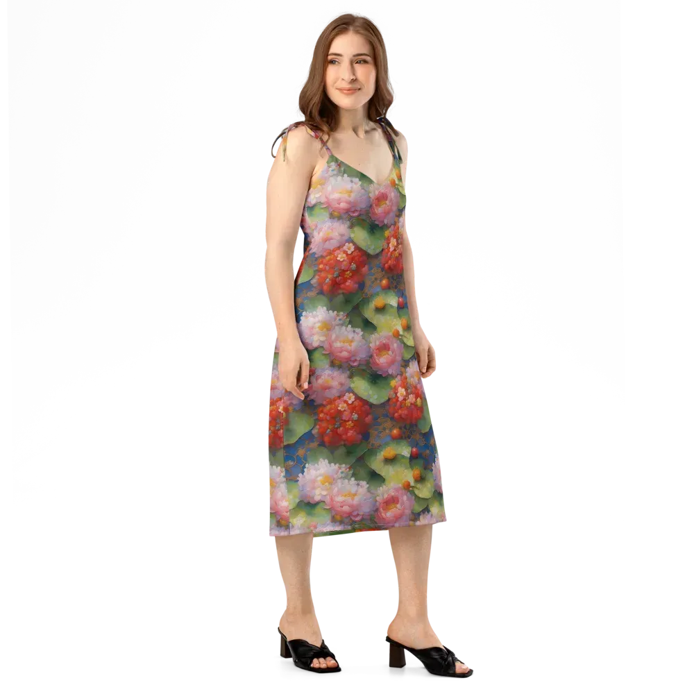 Lotus Royale on Slip Dress — Right Front