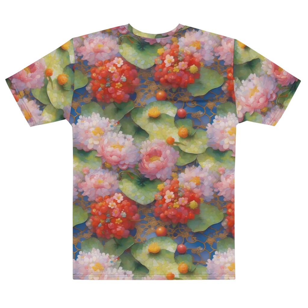 Lotus Royale on Men's Cotton Crew Neck T-Shirt — Front print