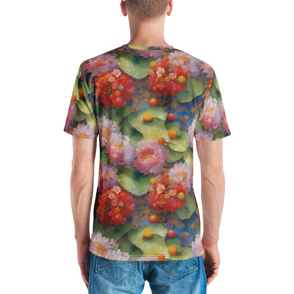 Lotus Royale on Men's Crew Neck T-Shirt — Back