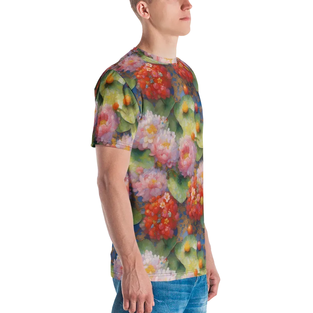 Lotus Royale on Men's Crew Neck T-Shirt — Right