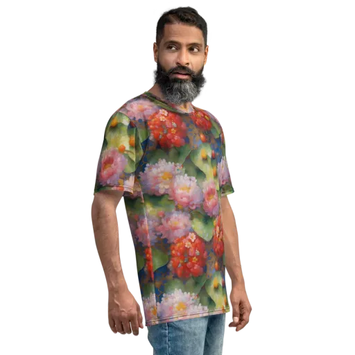 Lotus Royale on a Men's Crew Neck T-Shirt
