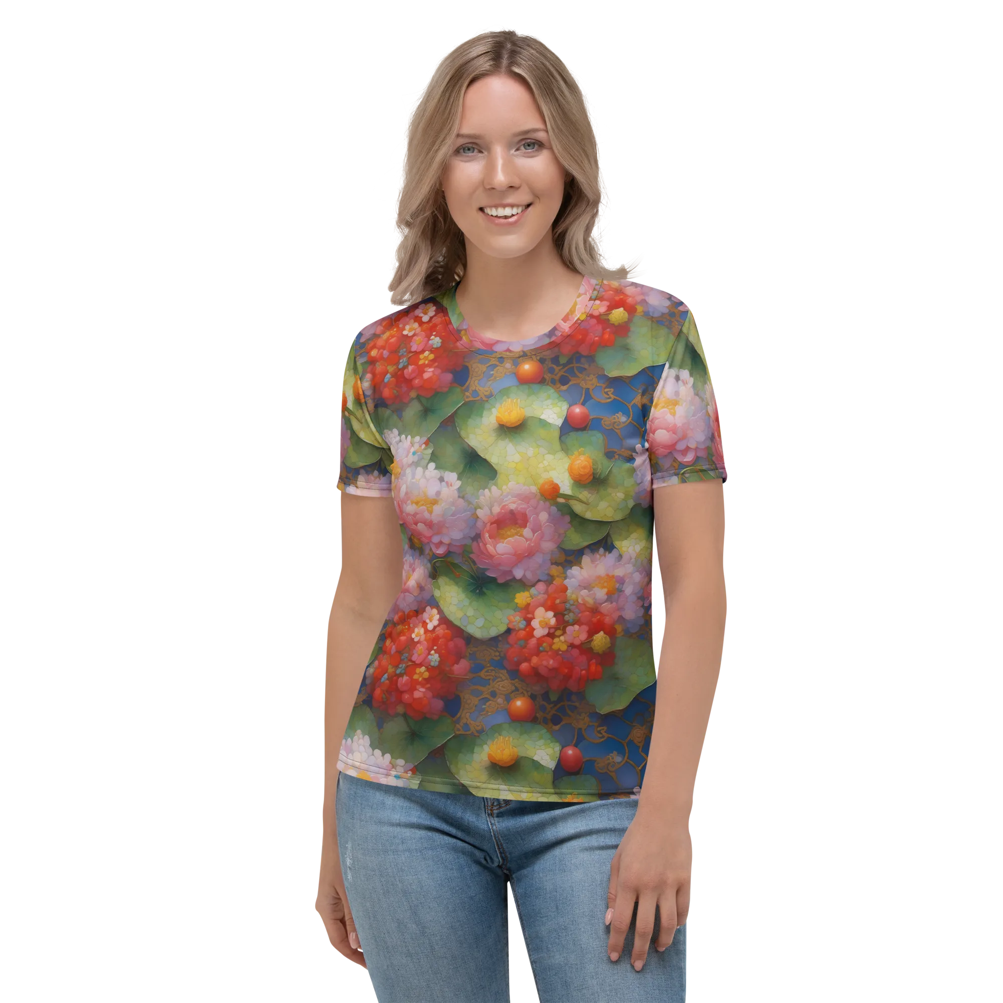 Lotus Royale on Women's Crew Neck T-Shirt — Front