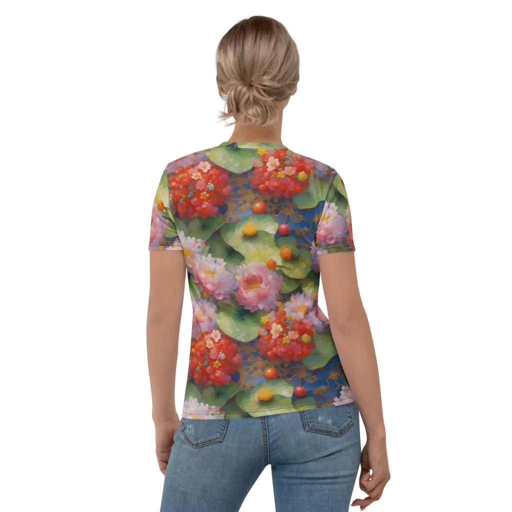 Lotus Royale on Women's Crew Neck T-Shirt — Back