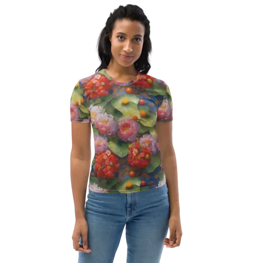 Lotus Royale on a Women's Crew Neck T-Shirt