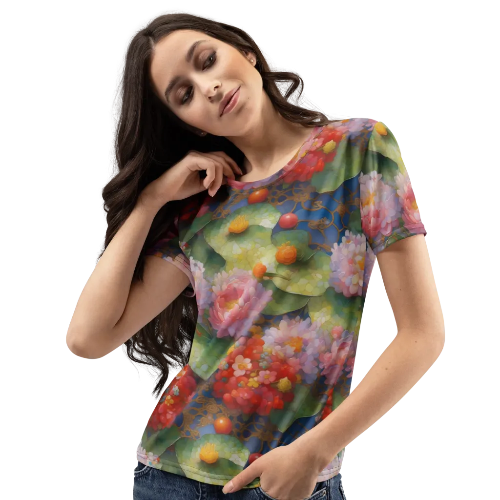 Lotus Royale on Women's Crew Neck T-Shirt — Print file