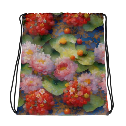 Lotus Royale on Drawstring Bag