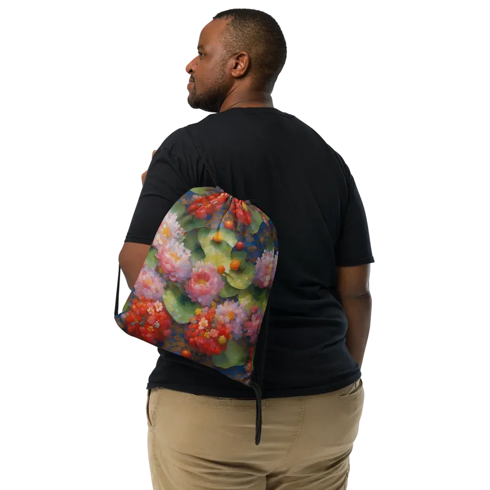 Lotus Royale on Drawstring Bag — Print file
