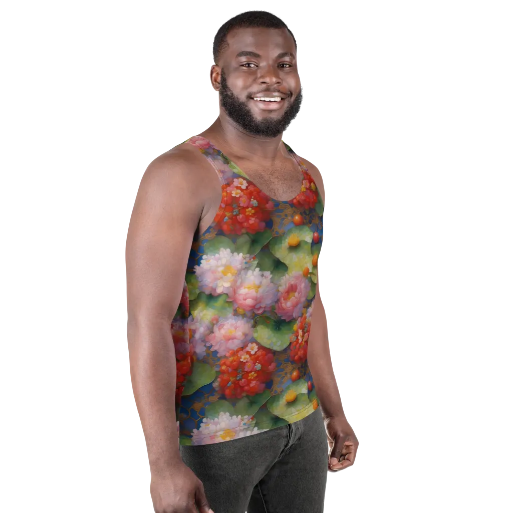 Lotus Royale on Men's Tank Top — Right Front