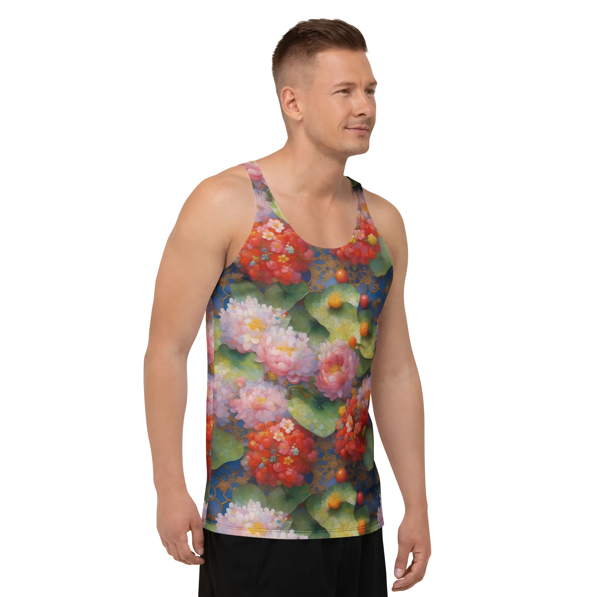 Lotus Royale on Men's Tank Top — Front print