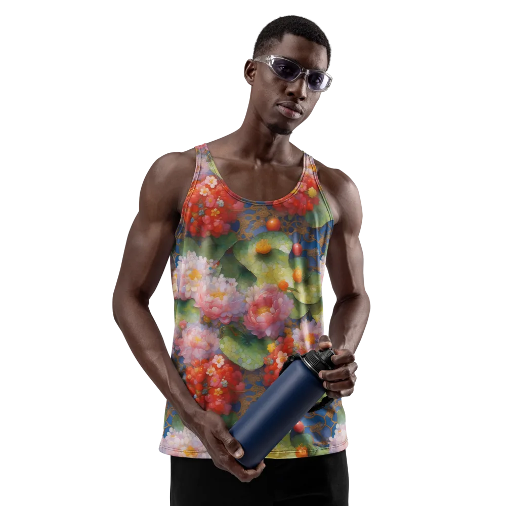 Lotus Royale on Men's Tank Top — Back print