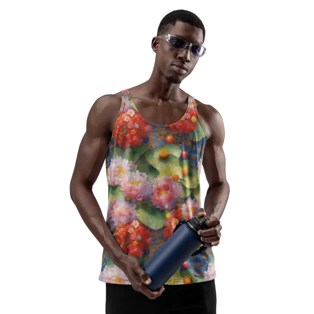 Lotus Royale on Men's Tank Top — Back print