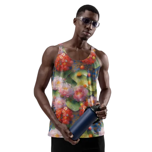 Lotus Royale on a Men's Tank Top