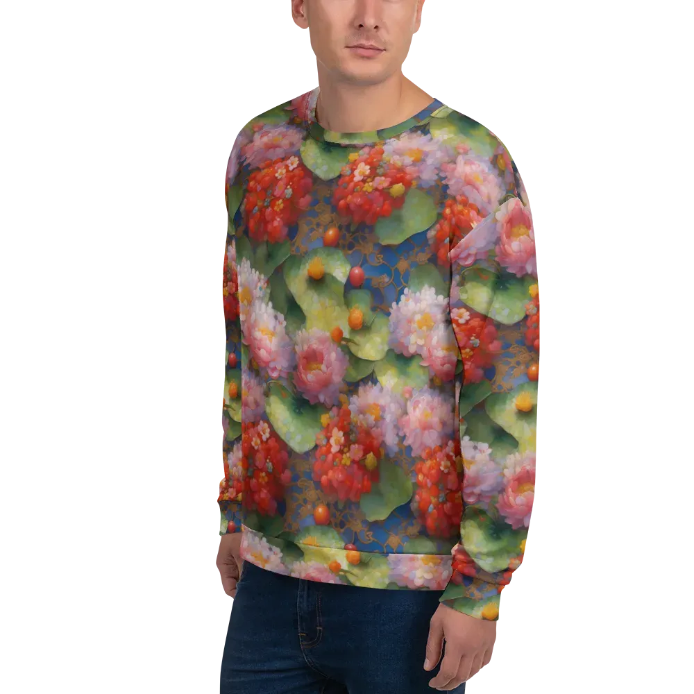 Lotus Royale on Sweatshirt — Left Front