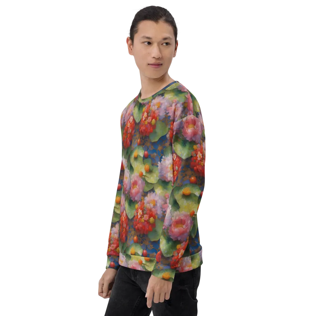 Lotus Royale on Sweatshirt — Left sleeve