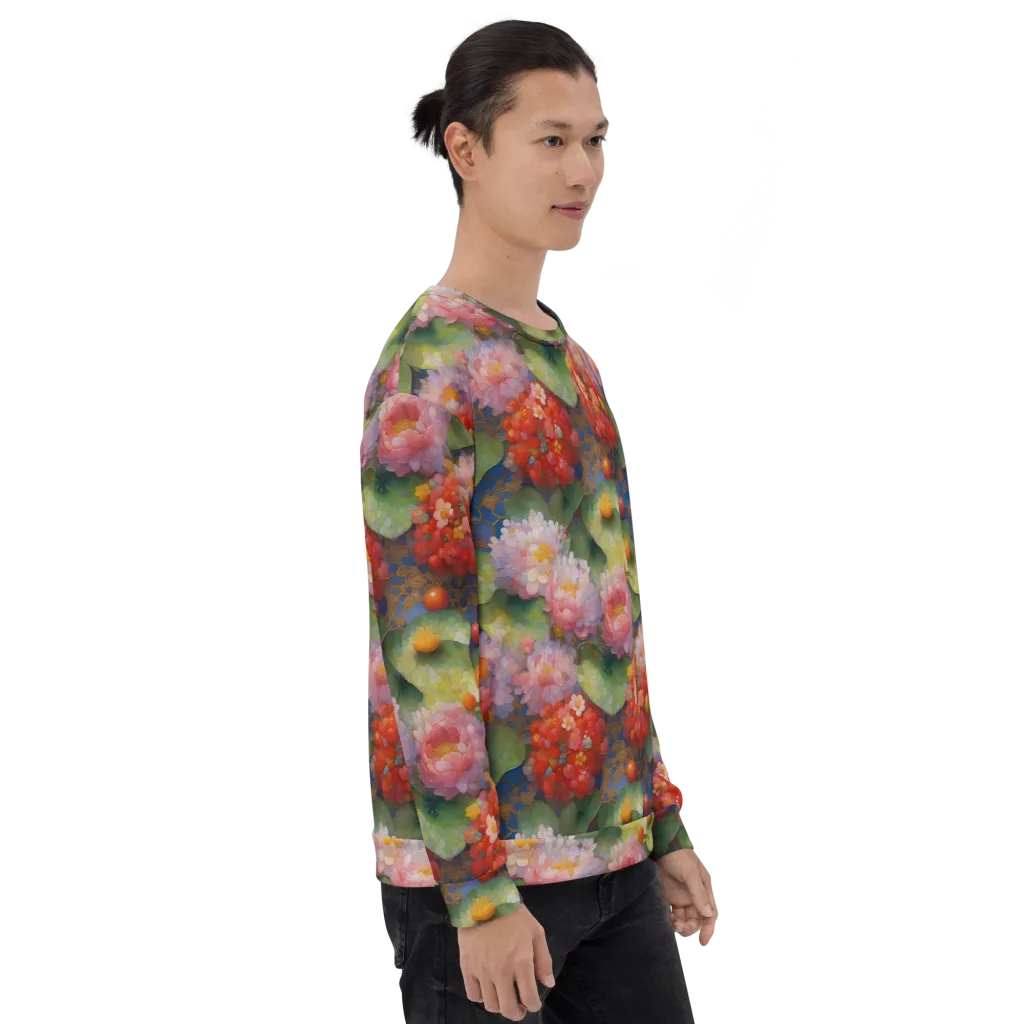 Lotus Royale on Sweatshirt — Right sleeve