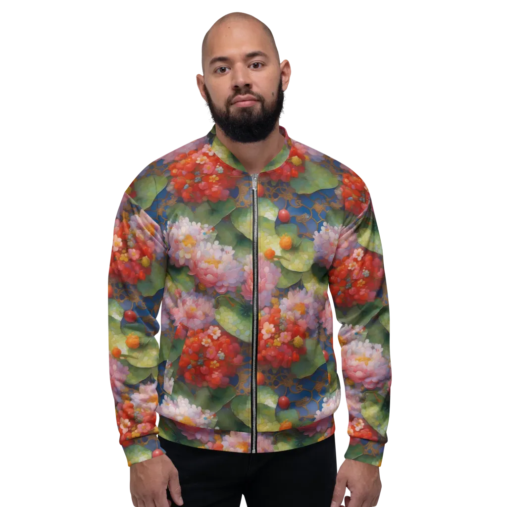 Lotus Royale on Bomber Jacket — Front