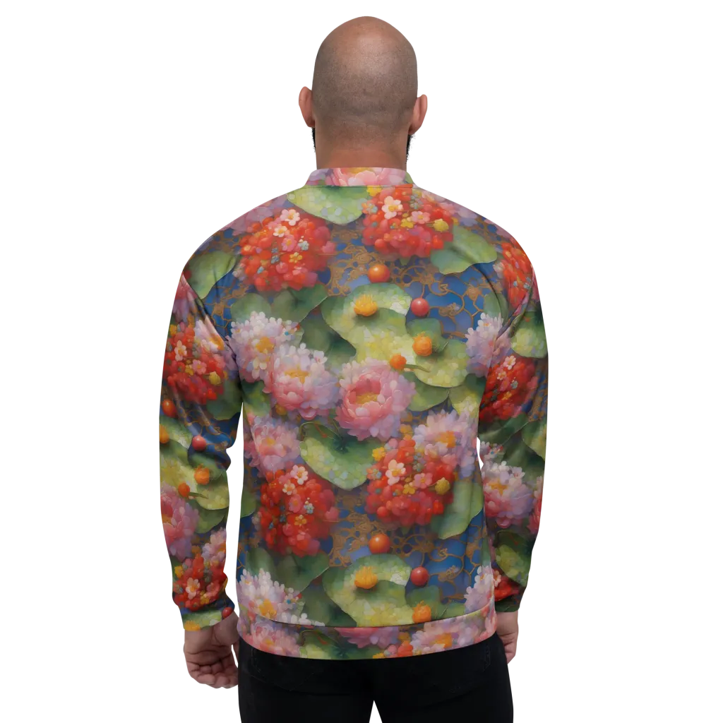 Lotus Royale on Bomber Jacket — Back