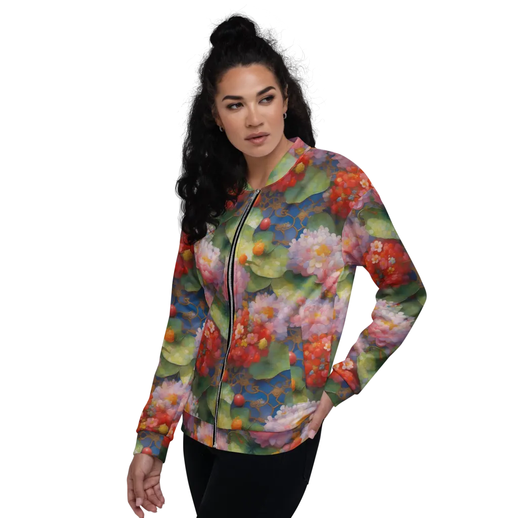 Lotus Royale on Bomber Jacket — Left sleeve