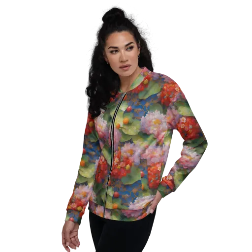 Lotus Royale on a Bomber Jacket