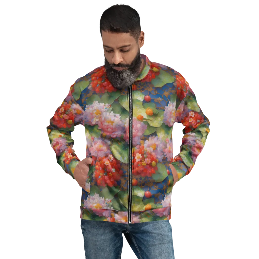 Lotus Royale on Bomber Jacket — Front print