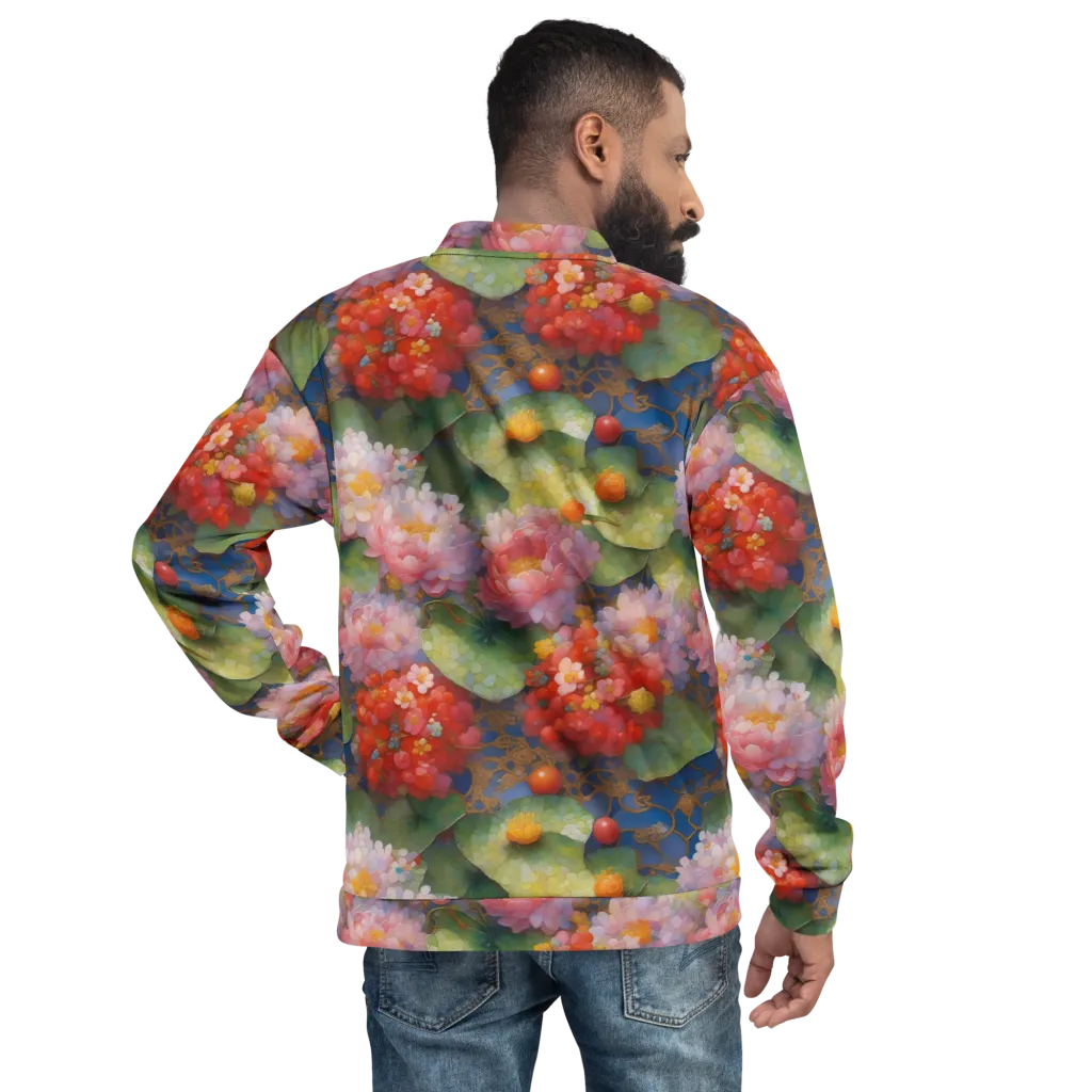 Lotus Royale on Bomber Jacket — Back print