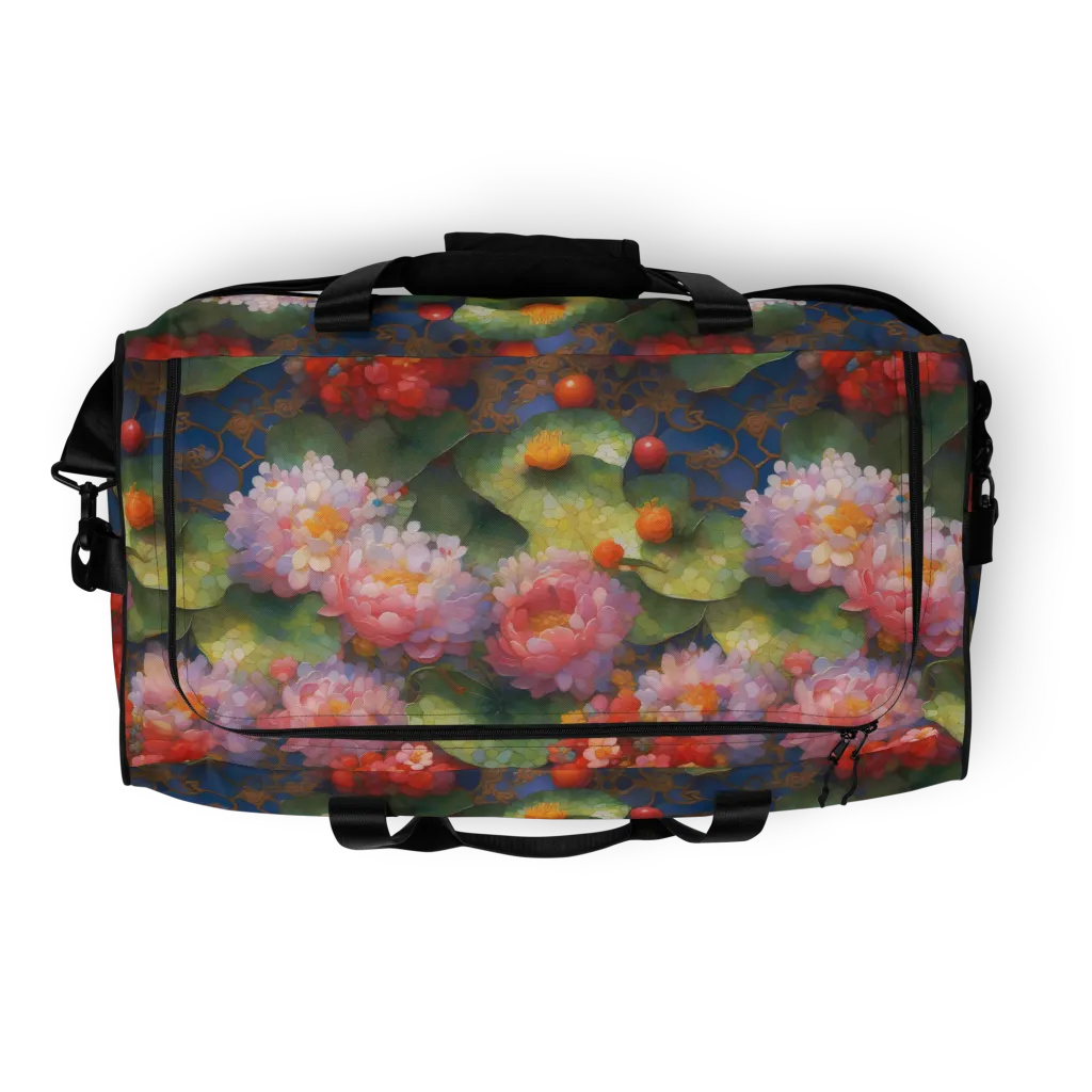 Lotus Royale on Duffle Bag — Top print