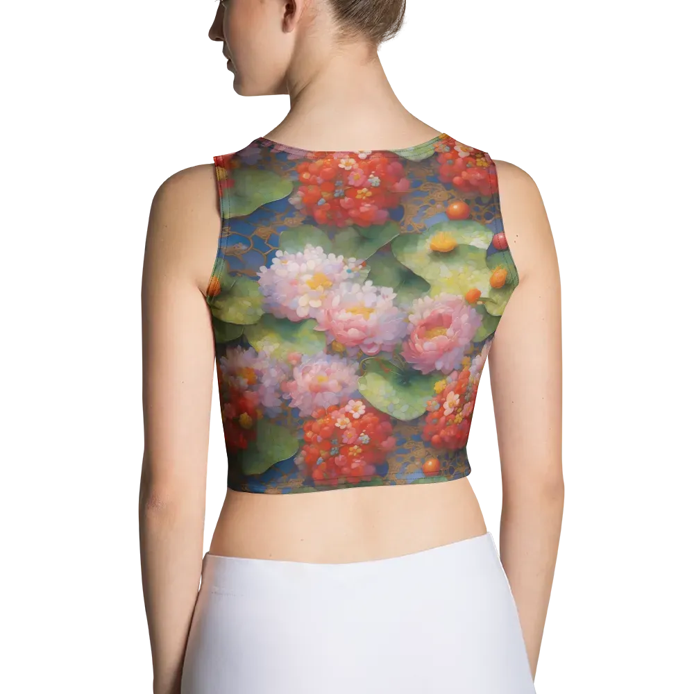 Lotus Royale on Crop Top — Back