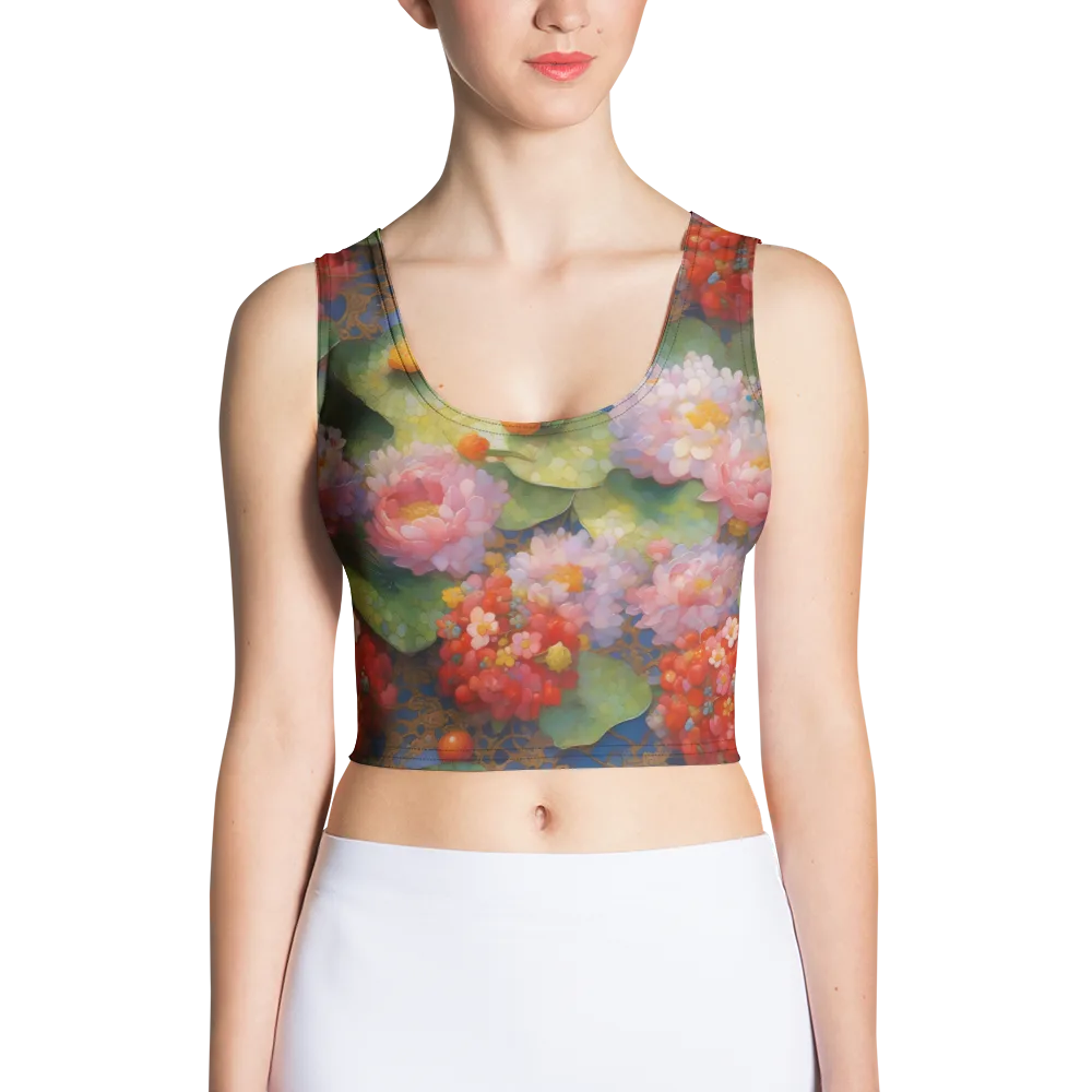 Lotus Royale on Crop Top — Front