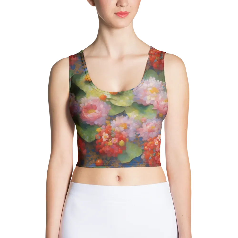 Lotus Royale on Crop Top — Front