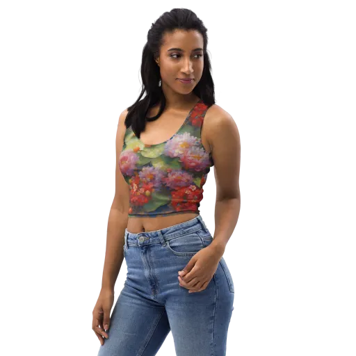 Lotus Royale on a Crop Top
