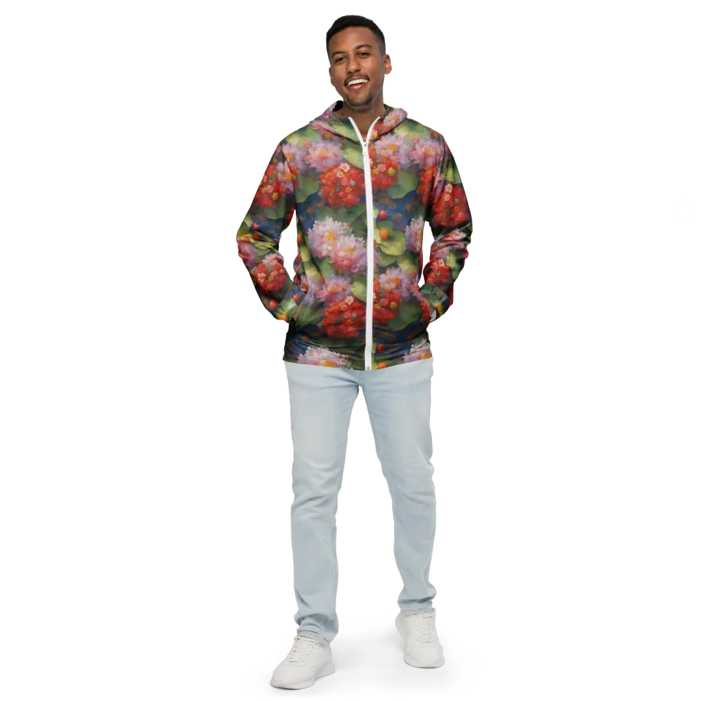 Lotus Royale on Men's Windbreaker — Front