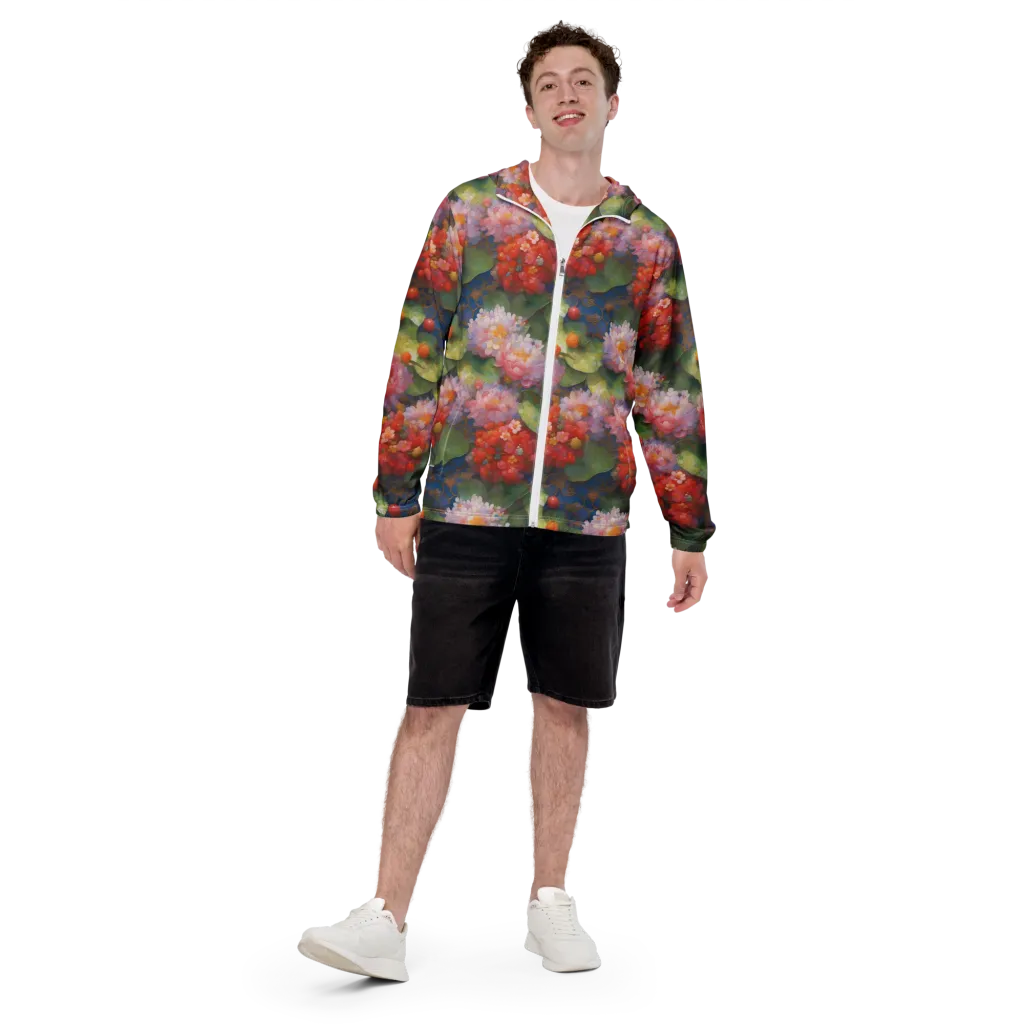 Lotus Royale on Men's Windbreaker — Front print