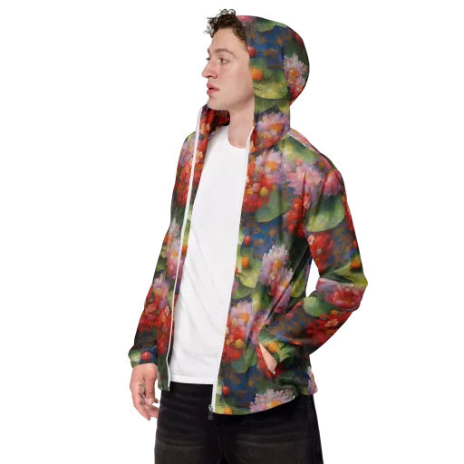 Lotus Royale on a Men's Windbreaker
