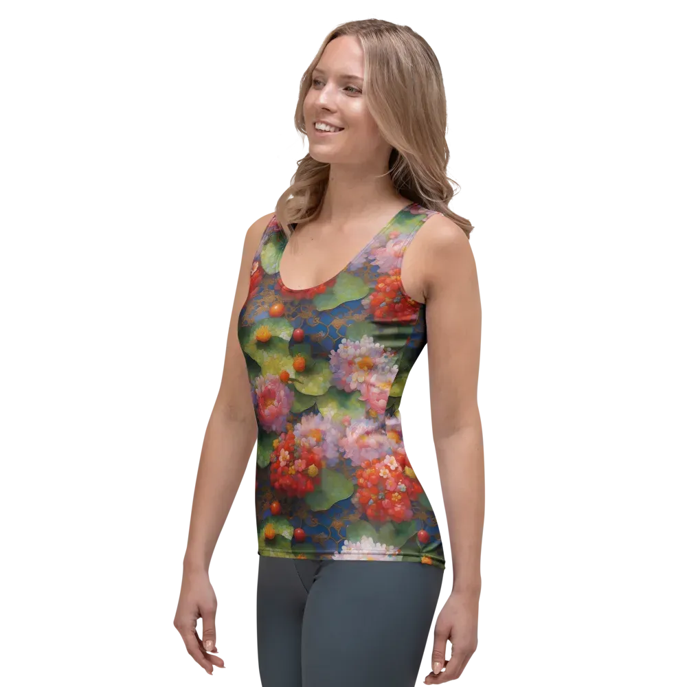 Lotus Royale on Women's Tank Top — Left Front