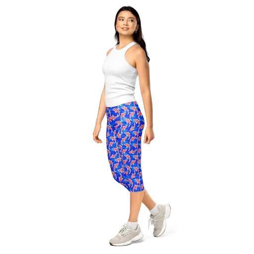 Cobalt Current on a Capri Leggings