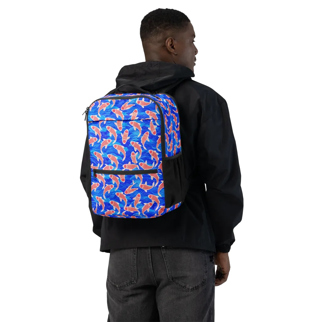 Cobalt Current on Utility Backpack — Back