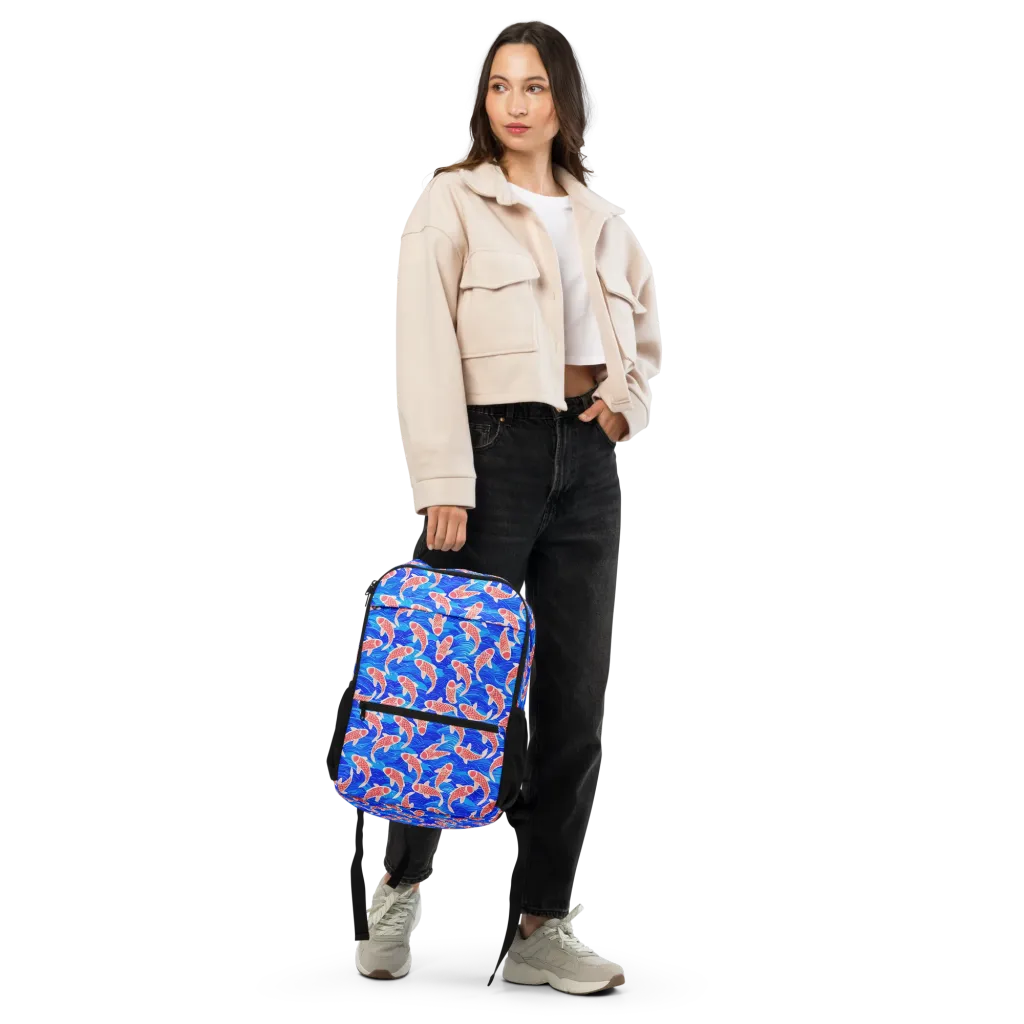 Cobalt Current on Utility Backpack — Top print