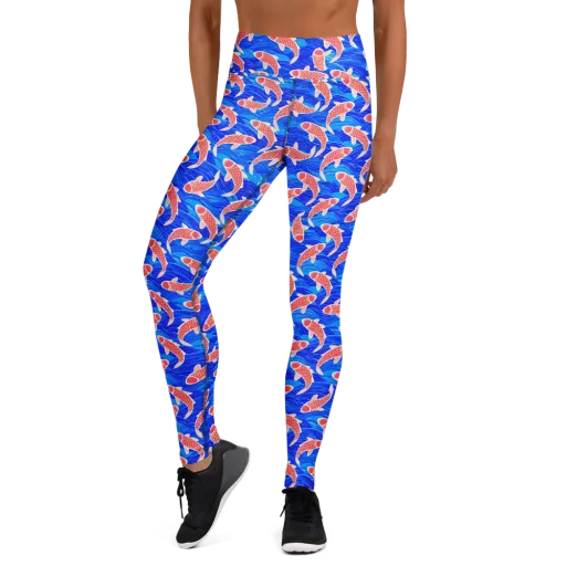 Cobalt Current on a Yoga Leggings