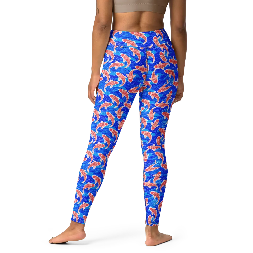Cobalt Current on Yoga Leggings — Print file