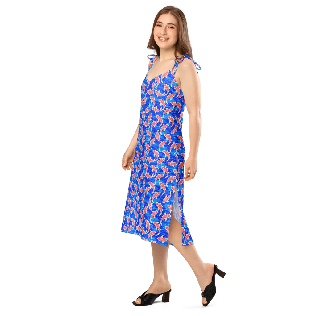 Cobalt Current on Slip Dress — Left Front