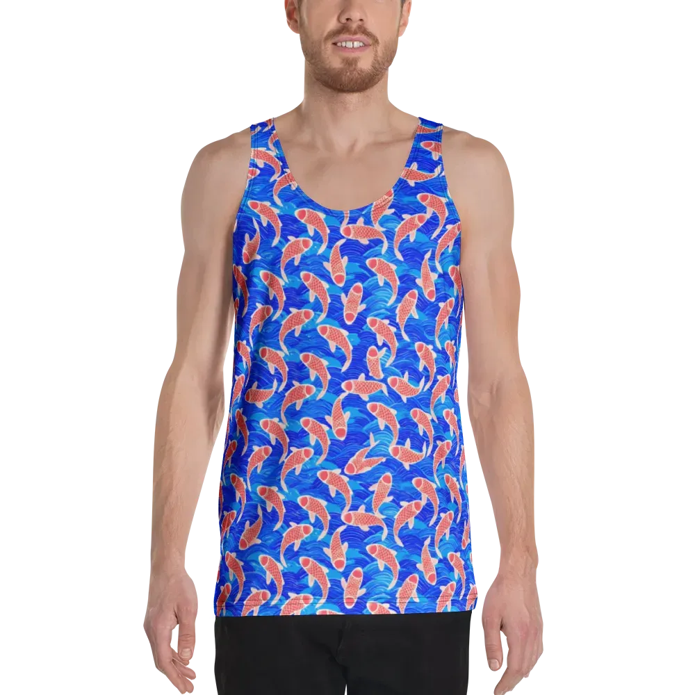 Cobalt Current on Men's Tank Top — Front