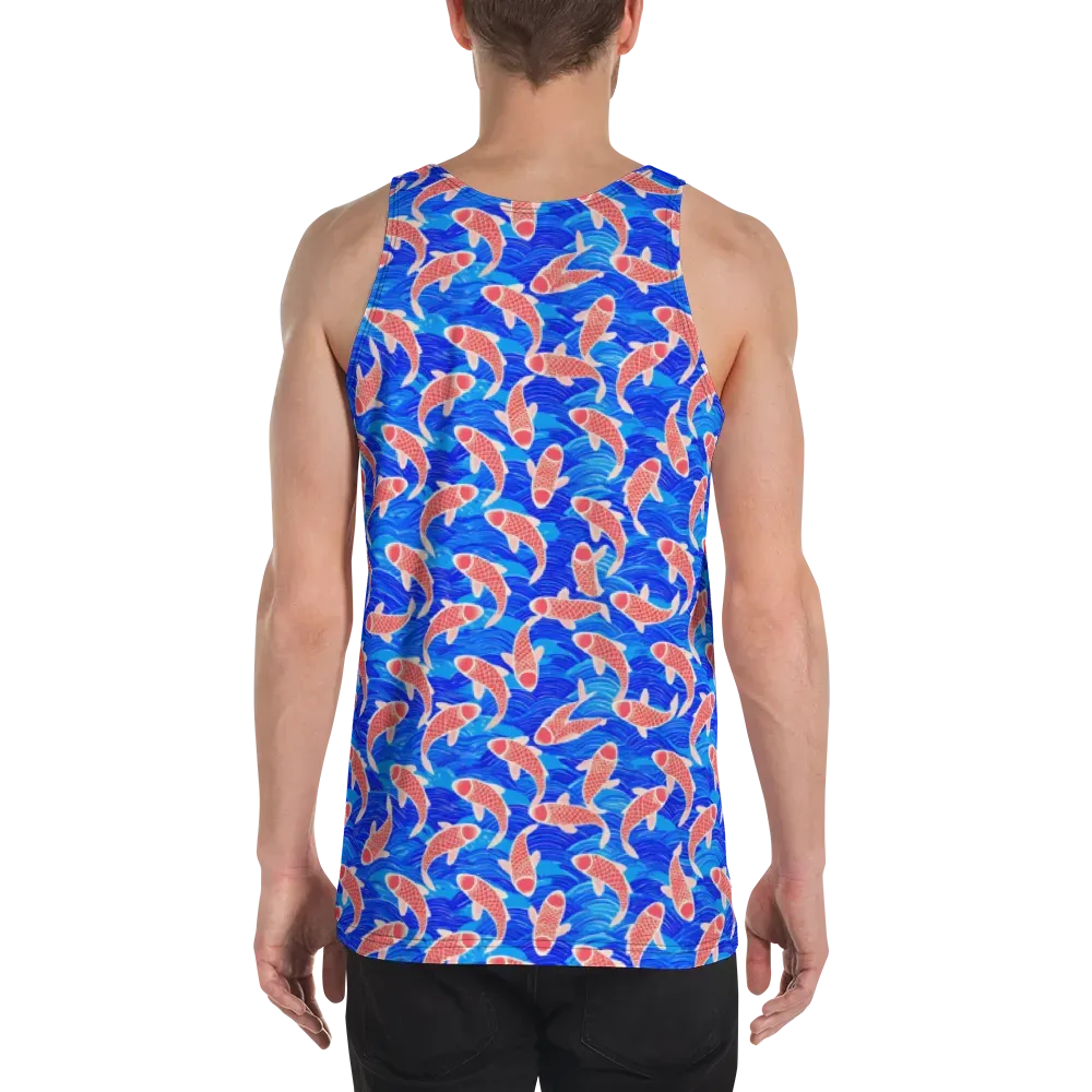 Cobalt Current on Men's Tank Top — Back