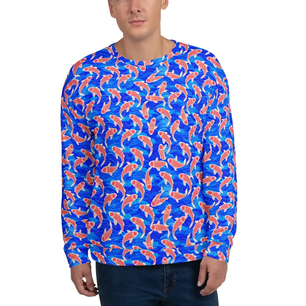 Cobalt Current on Sweatshirt — Front