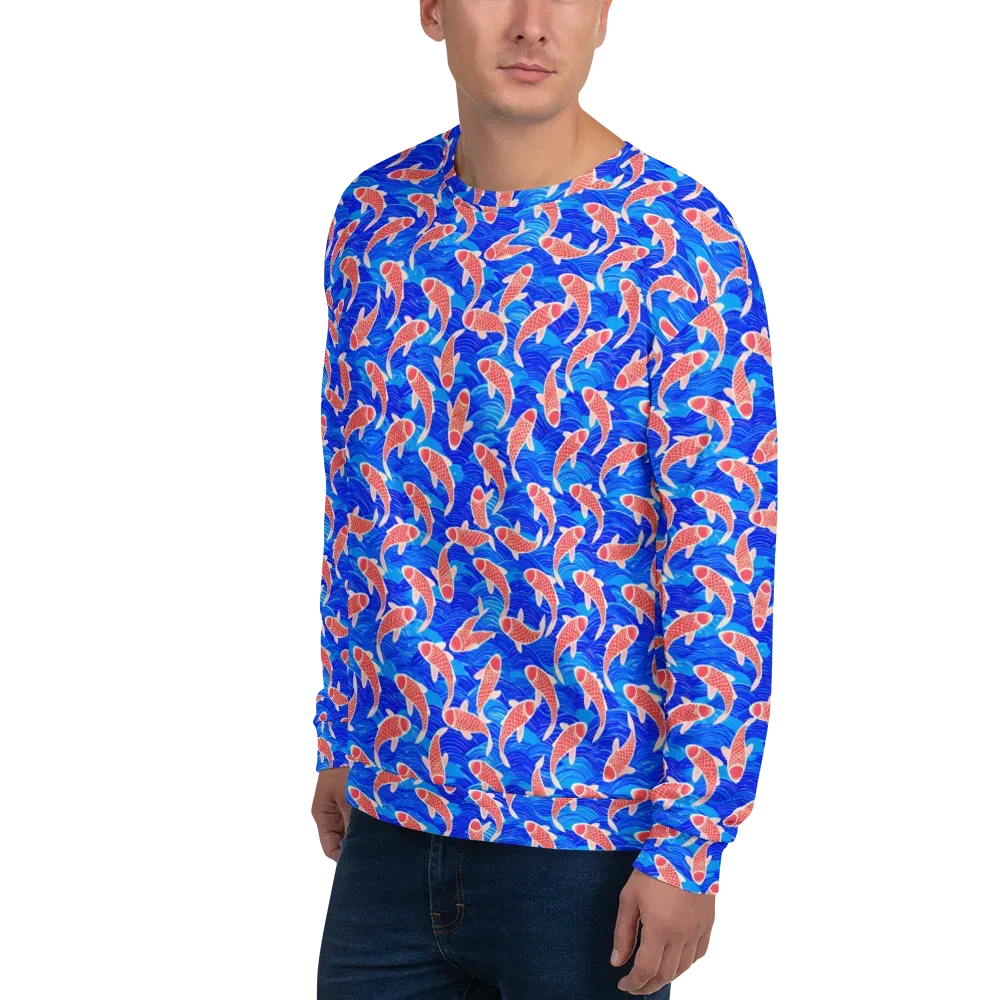 Cobalt Current on Sweatshirt — Left Front