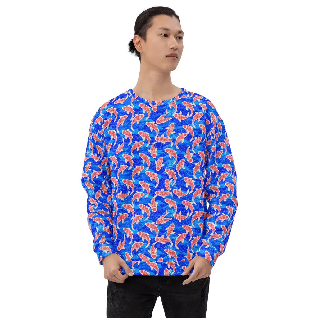 Cobalt Current on Sweatshirt — Front print