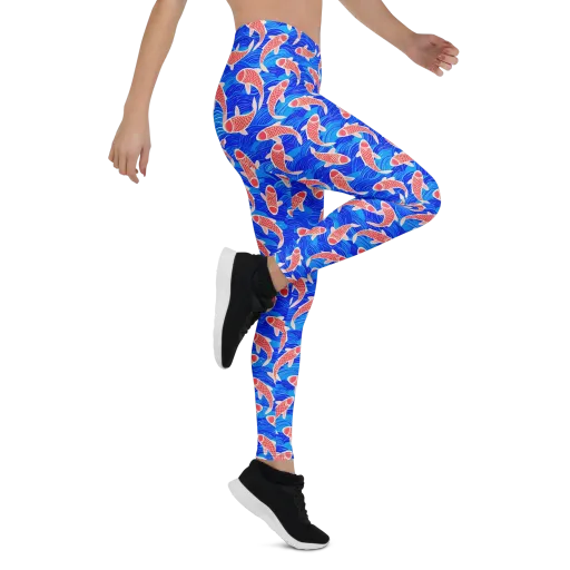 Cobalt Current on a Leggings