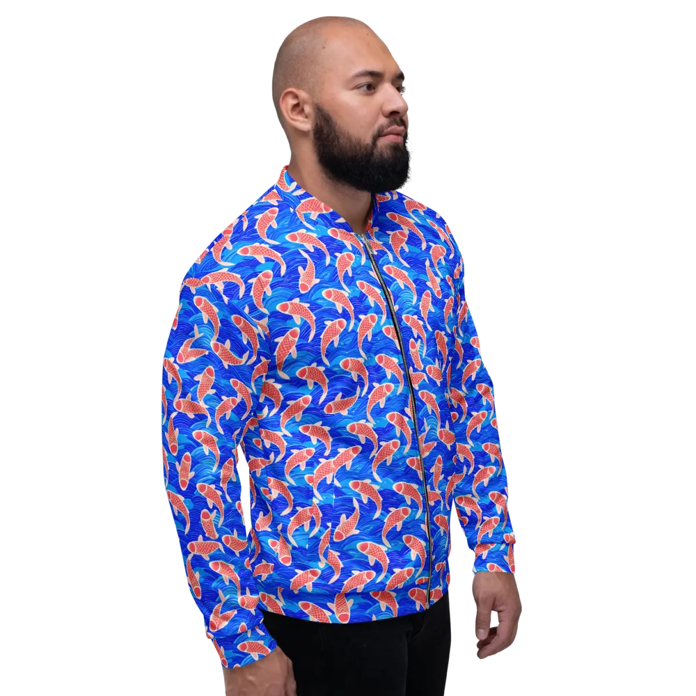 Cobalt Current on Bomber Jacket — Back print