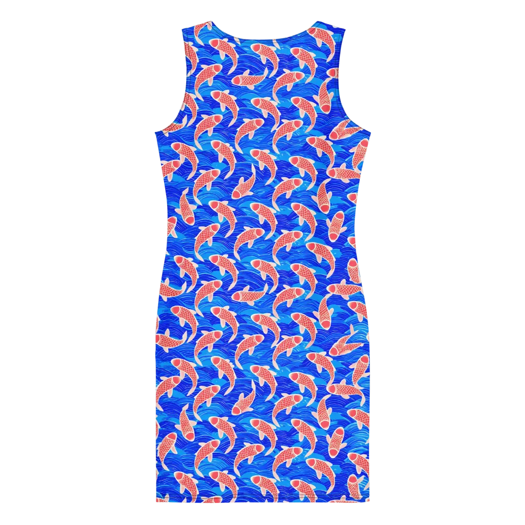 Cobalt Current on Bodycon Dress — Print file