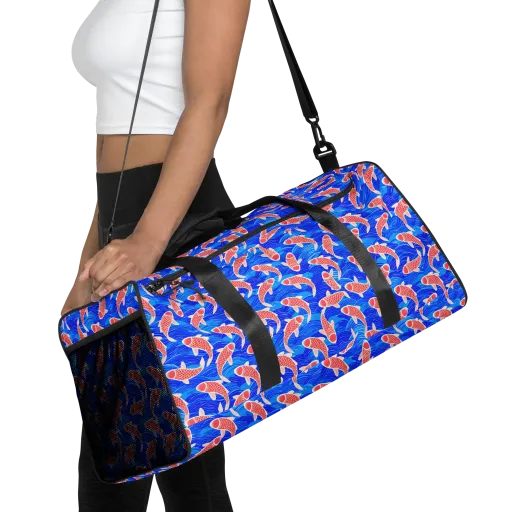 Cobalt Current on a Duffle Bag