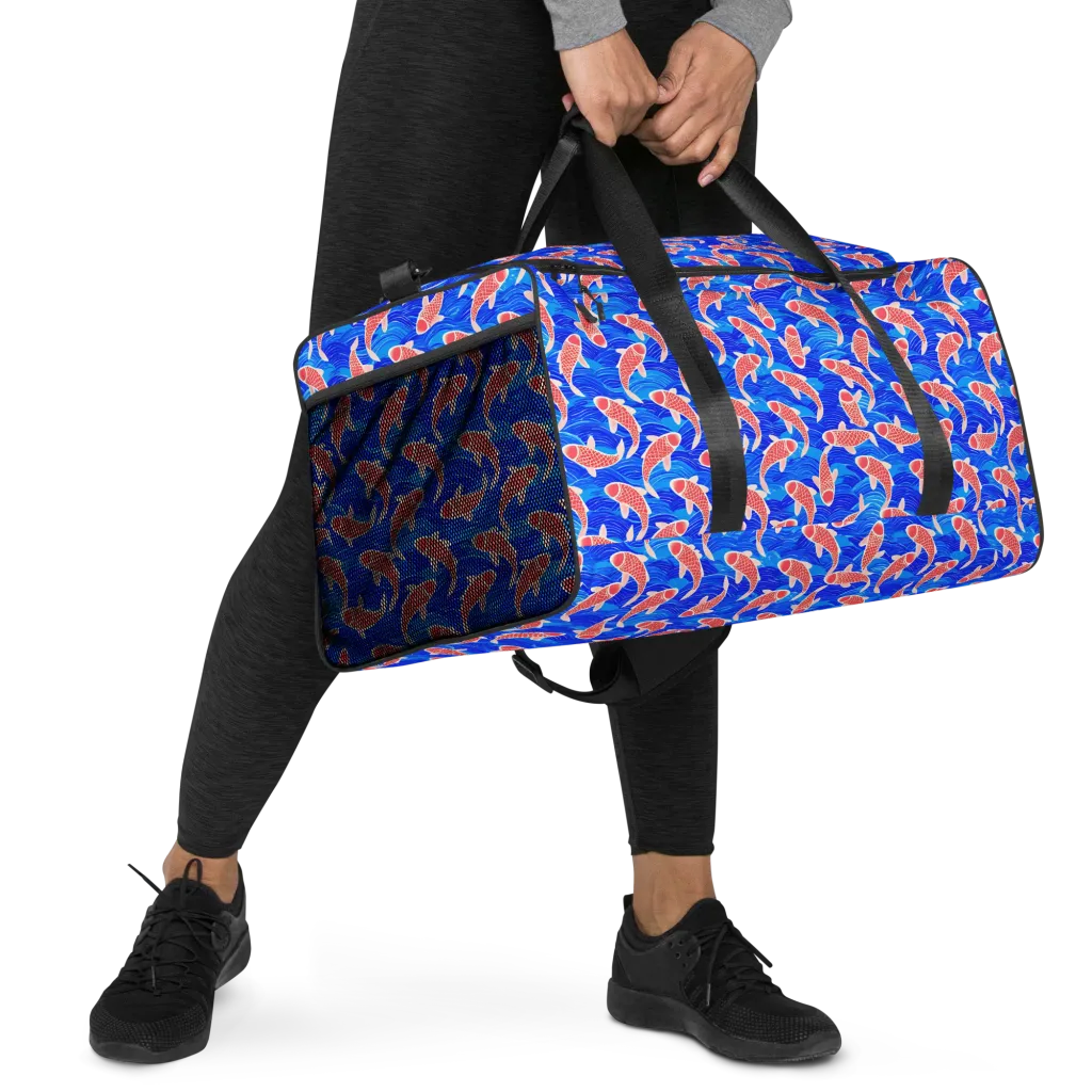 Cobalt Current on Duffle Bag — Right Front